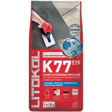 Клей для плитки, керамогранита и камня Литокол K77 SuperFlex 5кг С2 TE S1