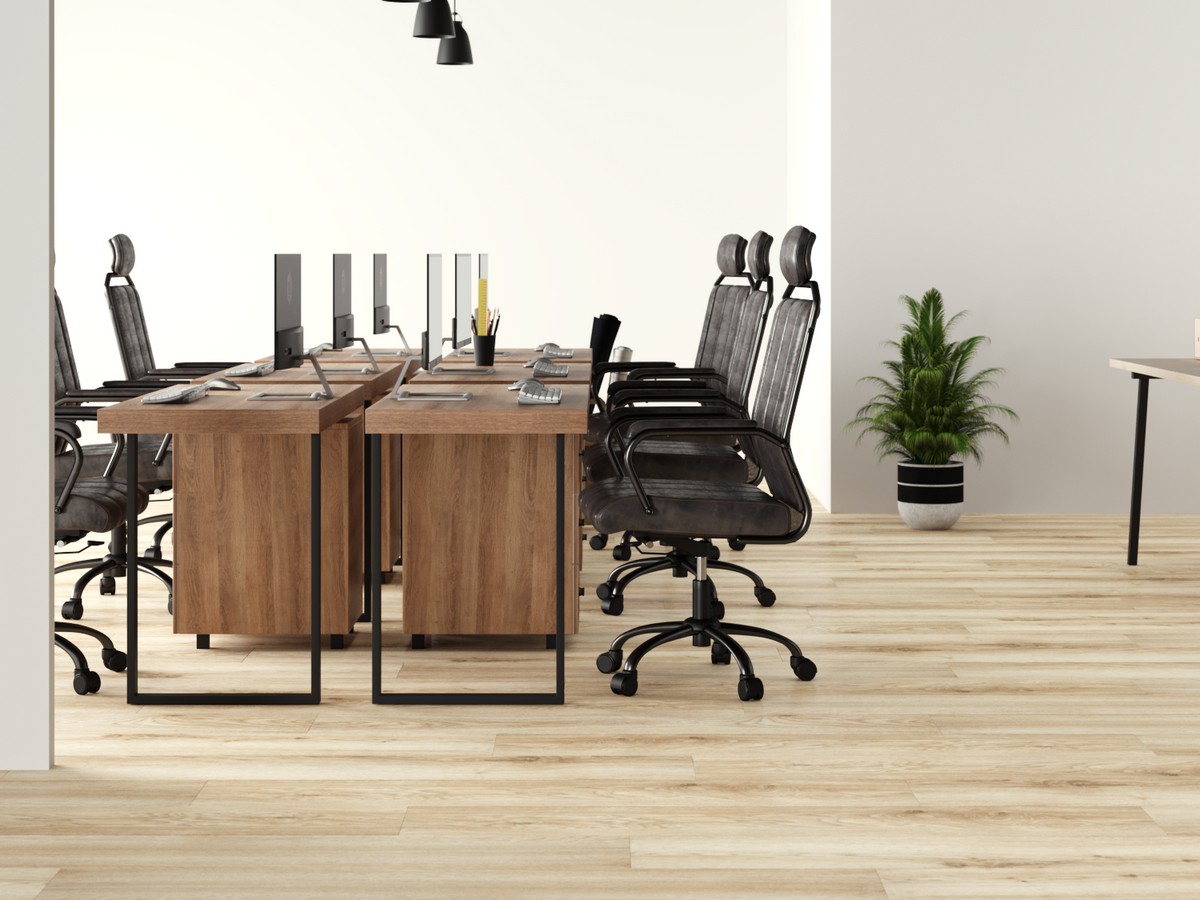 Кварцвиниловая плитка Tanto 691 Volcano светло-серый 30x60 клеевой кварц винил напольный