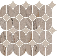 Декор Kerama Marazzi KMD2HID014BR Ифран наборный бежевый светлый глянцевый обрезной 30x32.5