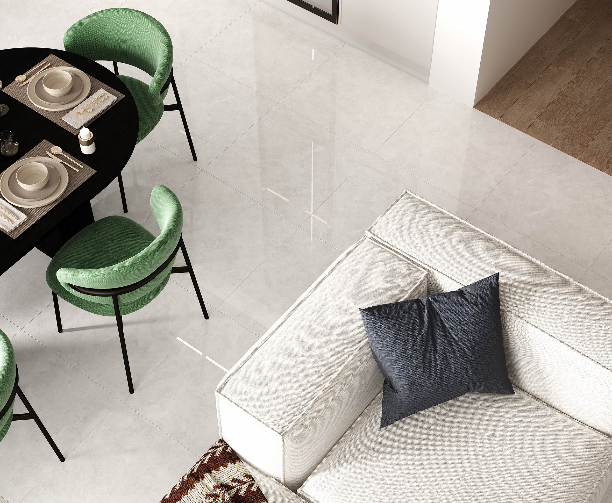 Керамогранит Laparet Orlando Blanco светло-серый 60x120 полированный