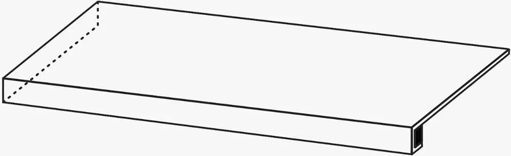 Ступень Италон Магма Графит Х2 угловая левая 620070003039 серый 33x60