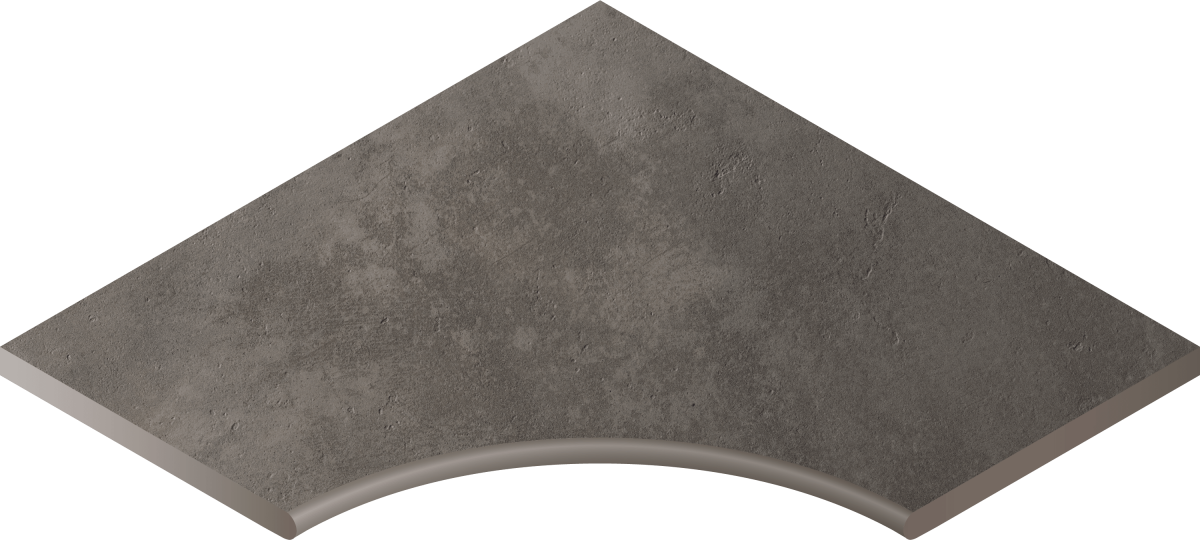 Бортик угловой закругленный Italon Millennium X2 Black 60x60