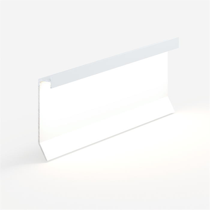 Теневой плинтус универсальный Laconistiq Novel МАХ белый матовый 15x70x3000мм зазор 60мм
