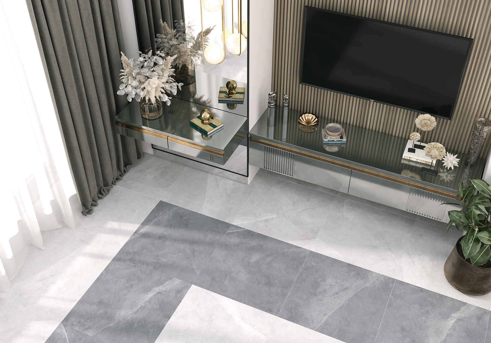 Керамогранит Alma Ceramica Базальто GFA57BST40R коричневый 57x57