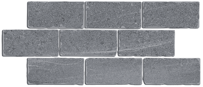 Бордюр Kerama Marazzi BR023 Роверелла серый мозаичный 14,7x34,5