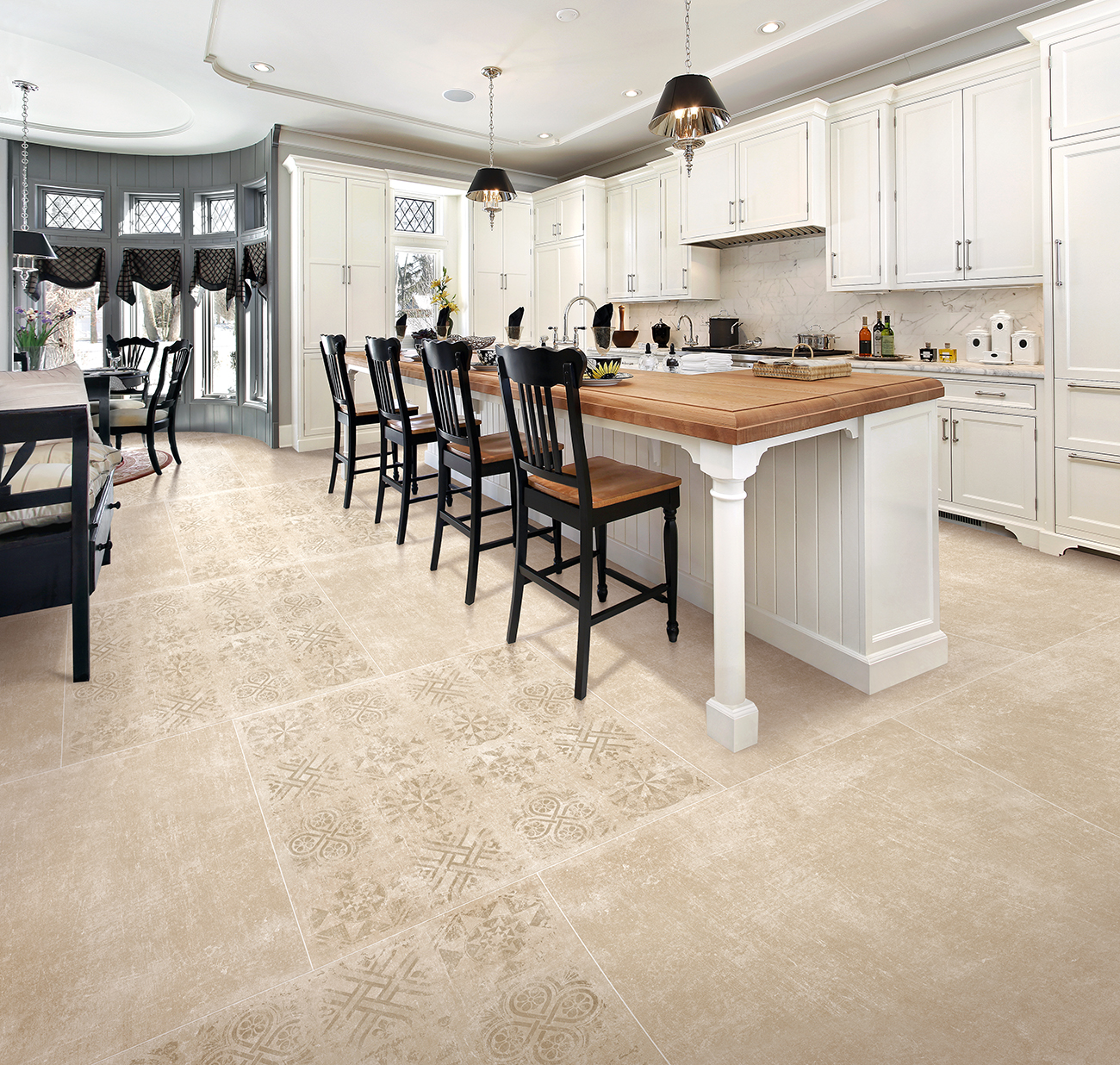 Керамогранит Идальго Cement Light Grey SR 60x120 серый