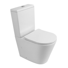 Унитаз-компакт безободковый BelBagno Flay-R BB2149CPR/SC с крышкой-сиденьем микролифт