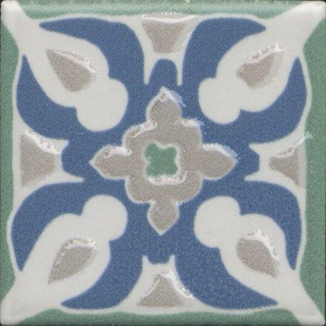 Вставка Kerama Marazzi Анвер 7 зеленый 4.85x4.85 OS\B177\21052