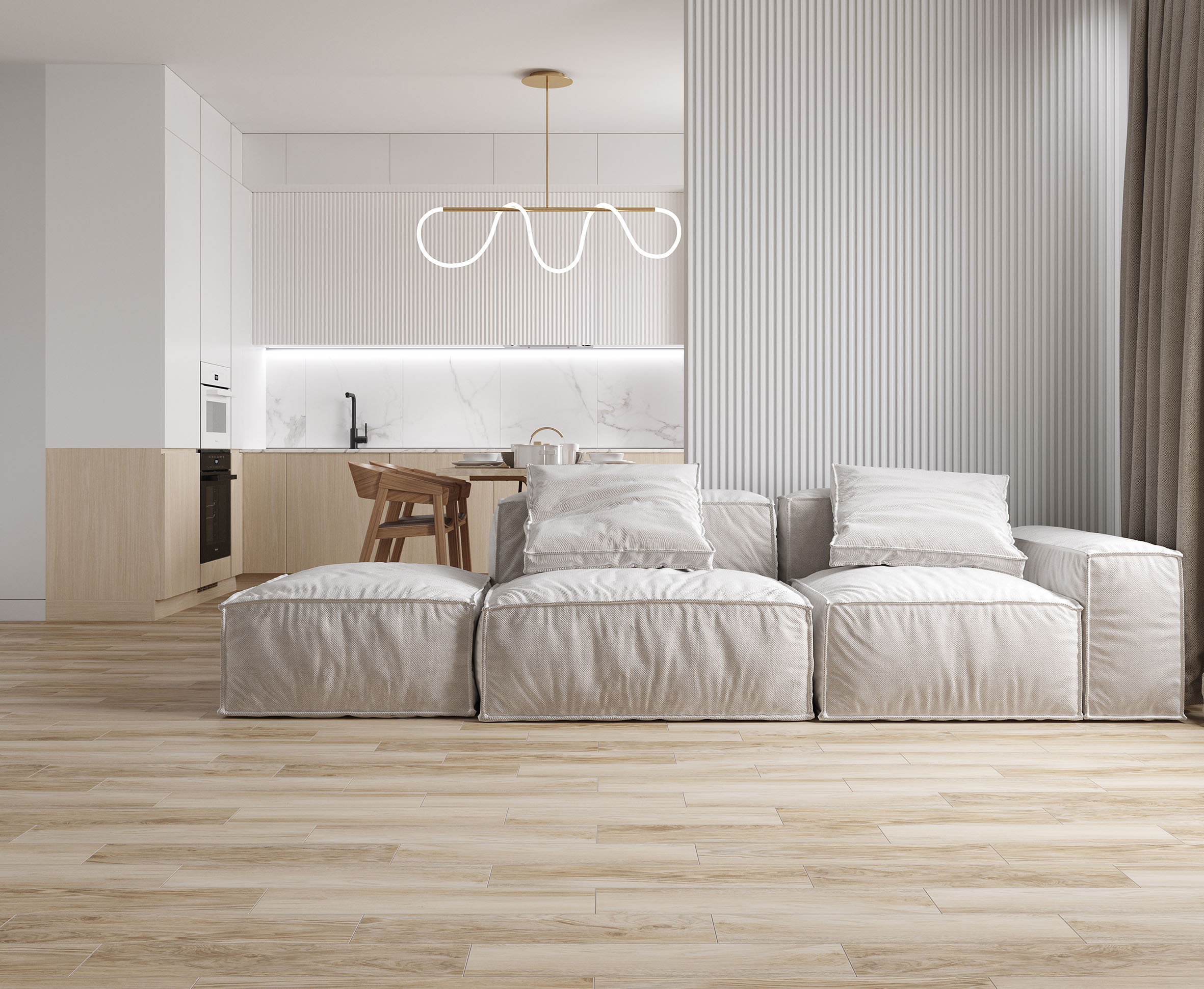 Керамогранит (PN 0054) Laparet Pino Кермогранит янтарный 15x60 матовый