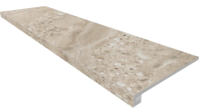 Комплект Estima OM02 Ametis Oceanmist Beige (Ступень 33x120 непол. прямоугол. бортик без насечек + Подступенок 14,5x120)