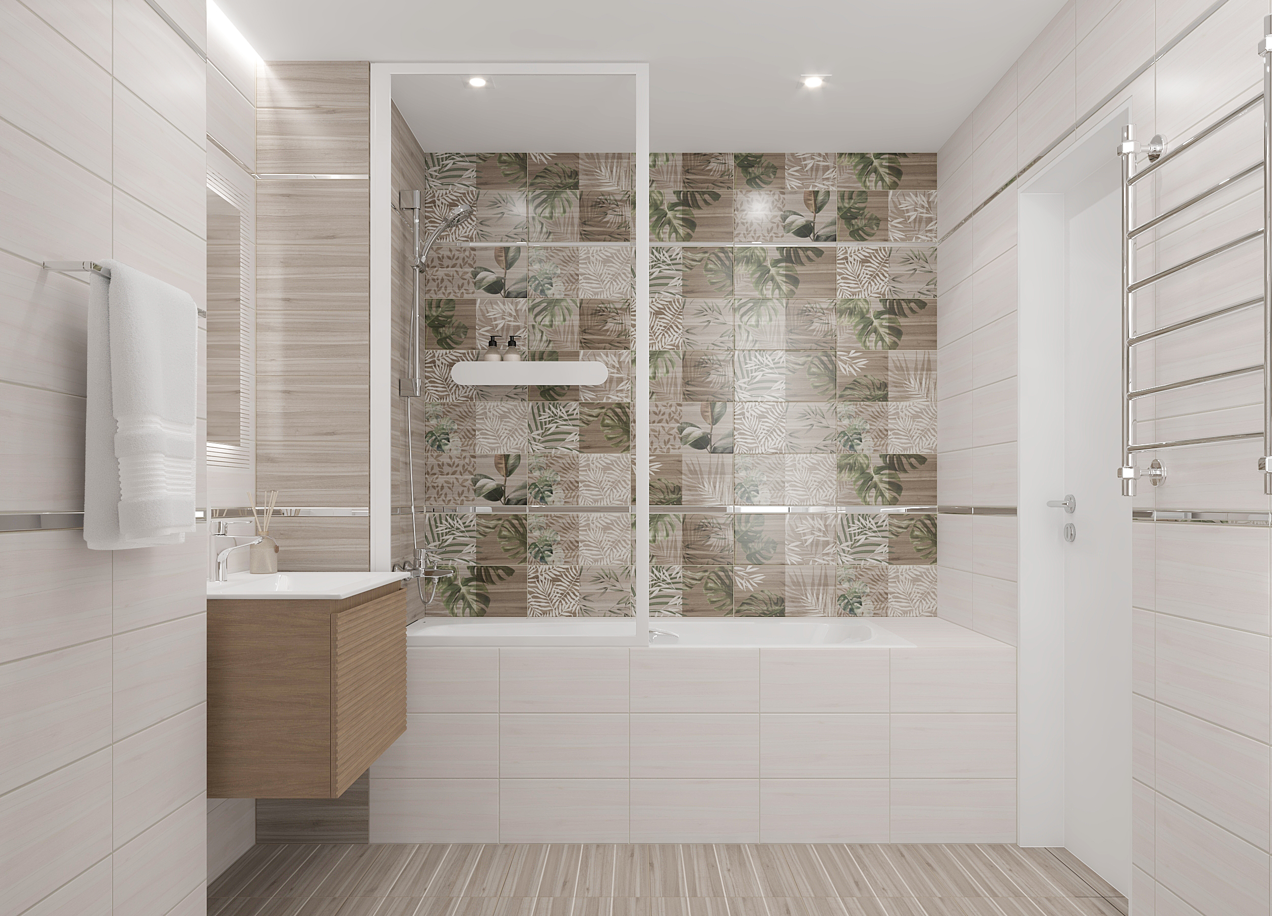 Керамическая плитка (08-00-11-2453) Laparet Organic бежевый 20x40 матовый