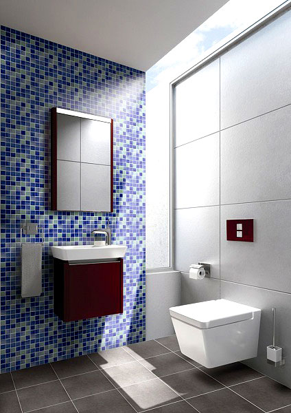 Мозаика NSmosaic MIX29 синий (сетка) 32.7x32.7