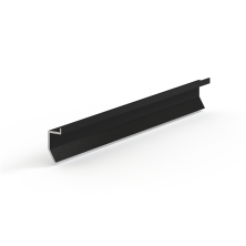 Теневой плинтус универсальный Laconistiq Novel mini черный МУАР 11x24x3000мм зазор 20мм
