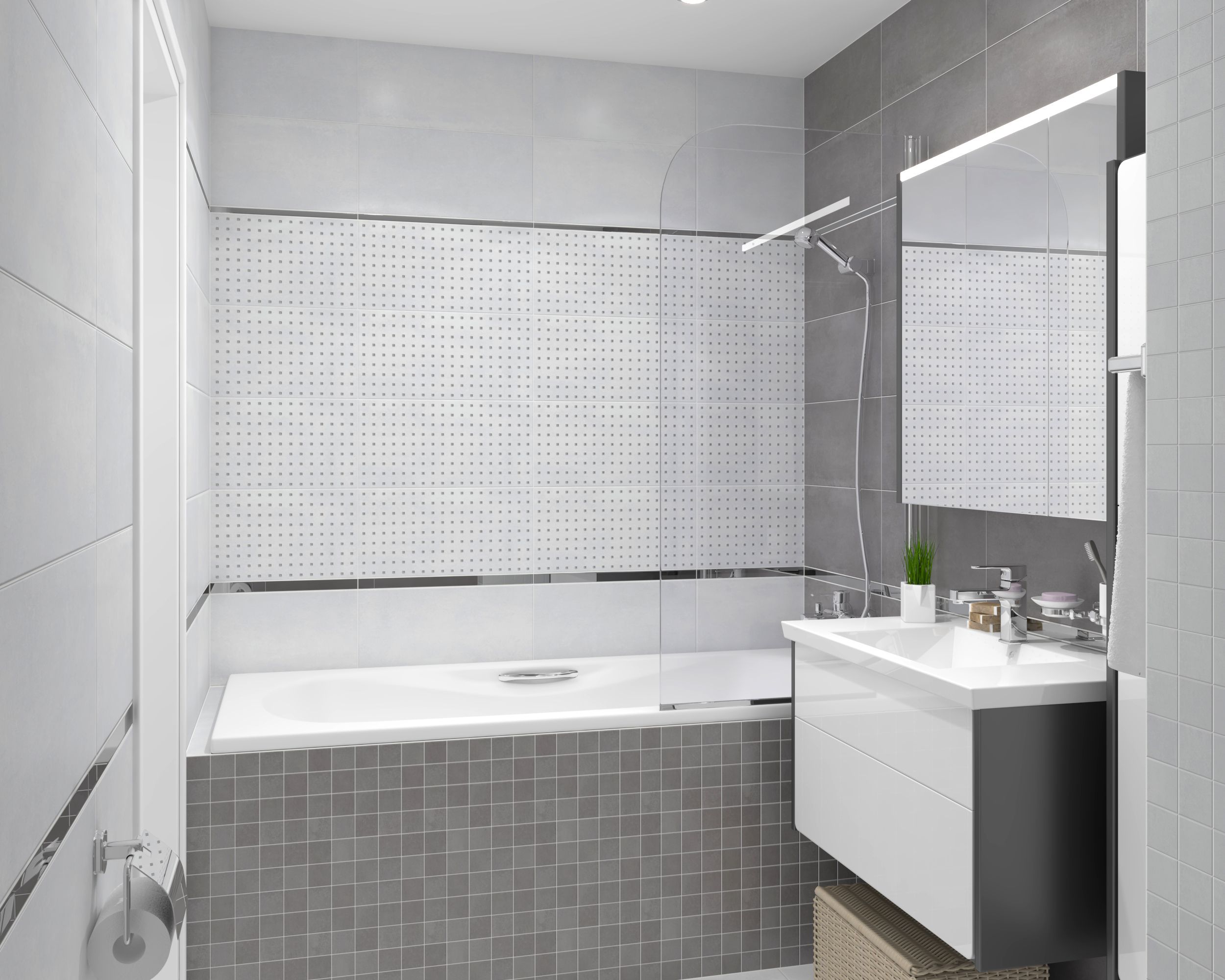 Мозаика (MM34042) Laparet Depo мозаичный серый 25x25 матовый