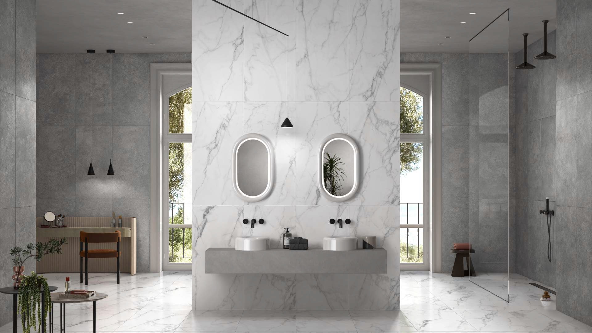 Керамогранит Vitra Statuario Белый R10A K958005R 60x120