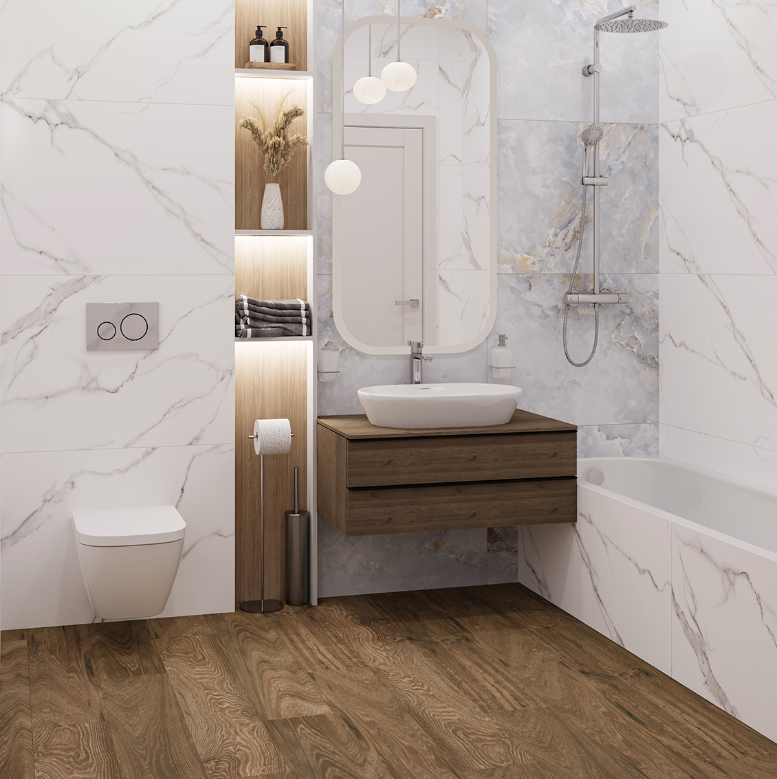 Керамогранит СтароВуд Forest Palm Matt 20x120 бежевый