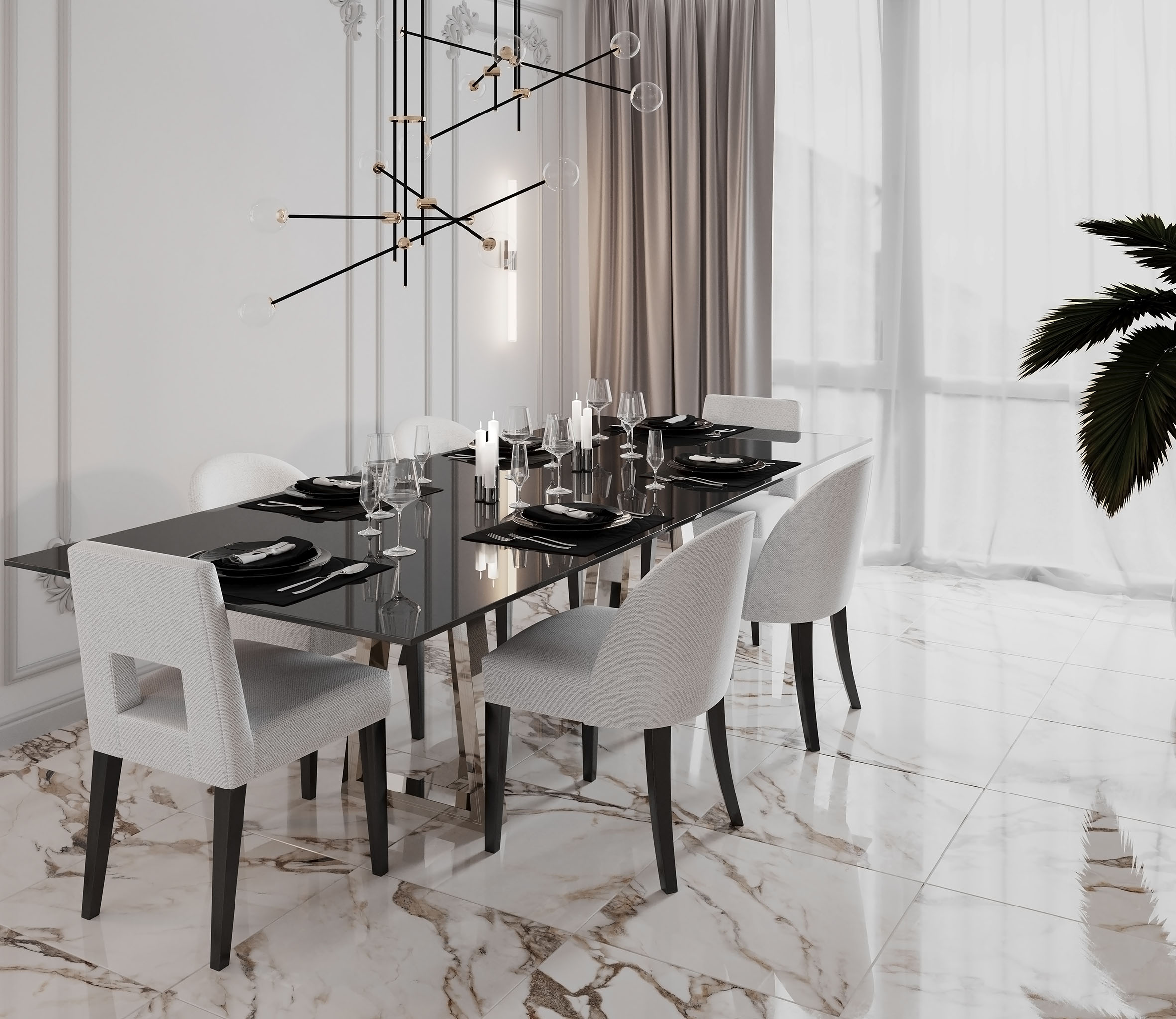 Керамогранит Laparet Calacatta Bronze белый 60x60 полированный