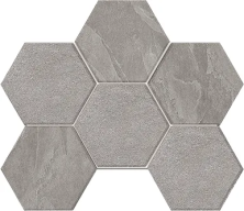 Мозаика Estima LN02/TE02 Luna Hexagon Grey 25x28.5 серый