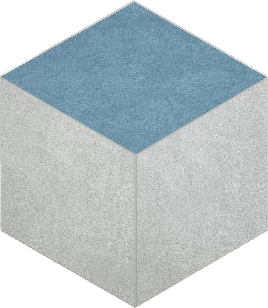 Мозаика Estima SR00/SR03 Spectrum Cube Milky White 25x29 голубой