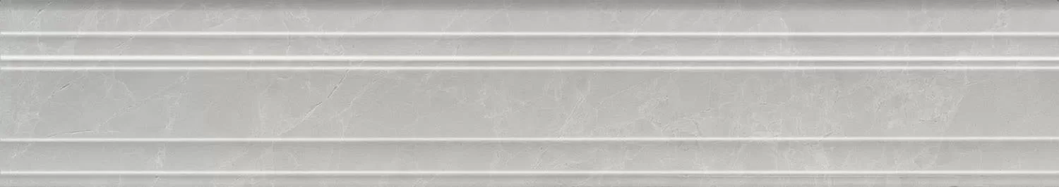 Бордюр Керама Марацци Venezia Монте Тиберио серый глянцевый обрезной 40х7,3