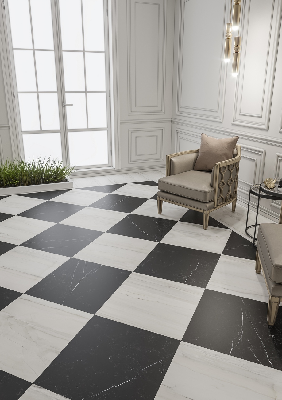 Керамогранит Пиастрелла GR06 Мрамор серо-коричневый матовый 600x600