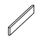 Плинтус ColiseumGres Да Винчи Браун 610130005299 коричневый 7.2x60