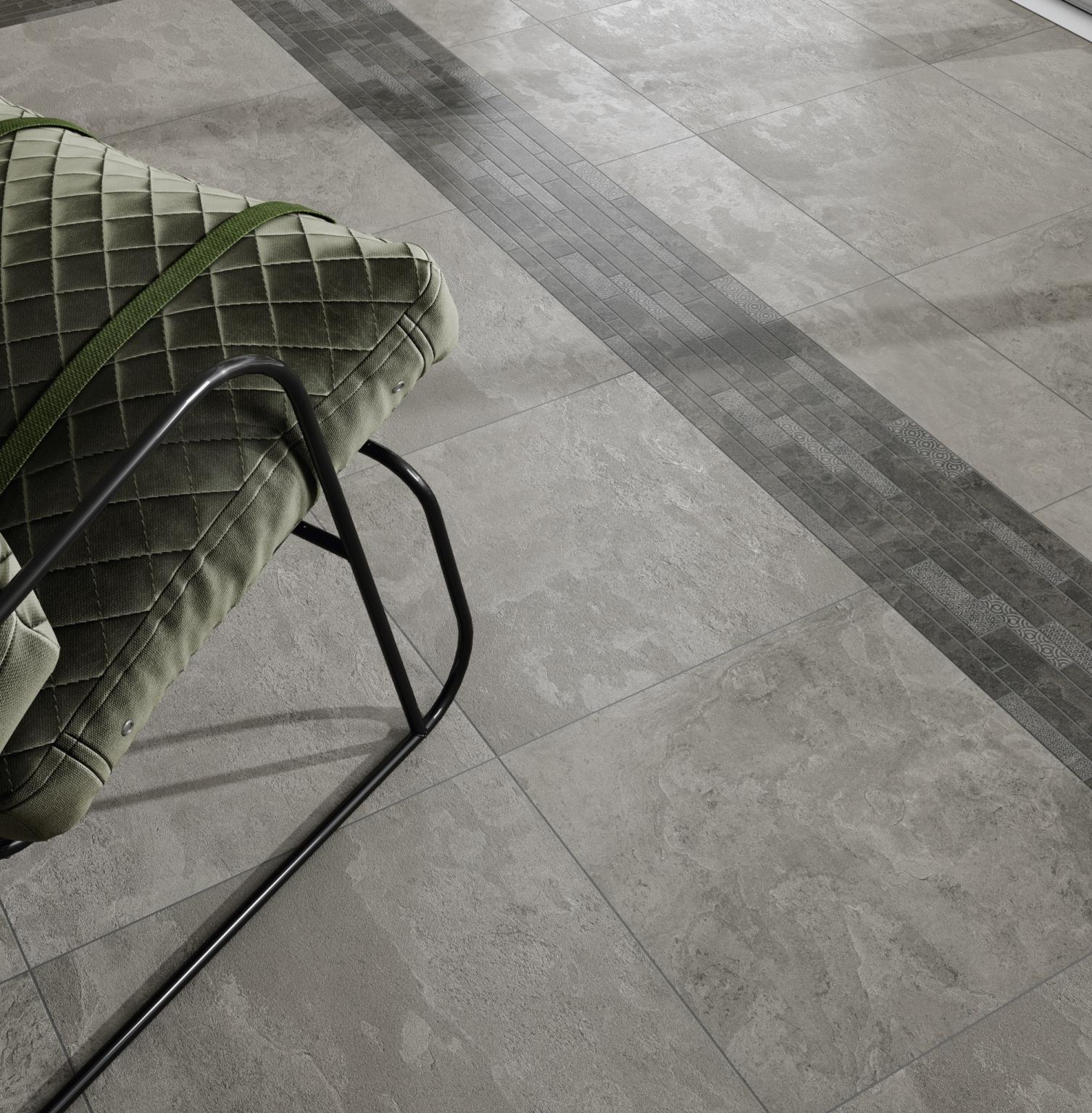 Мозаика Керама Марацци SBM010\SG458420 Ламелла серый мозаичный 25х50.2