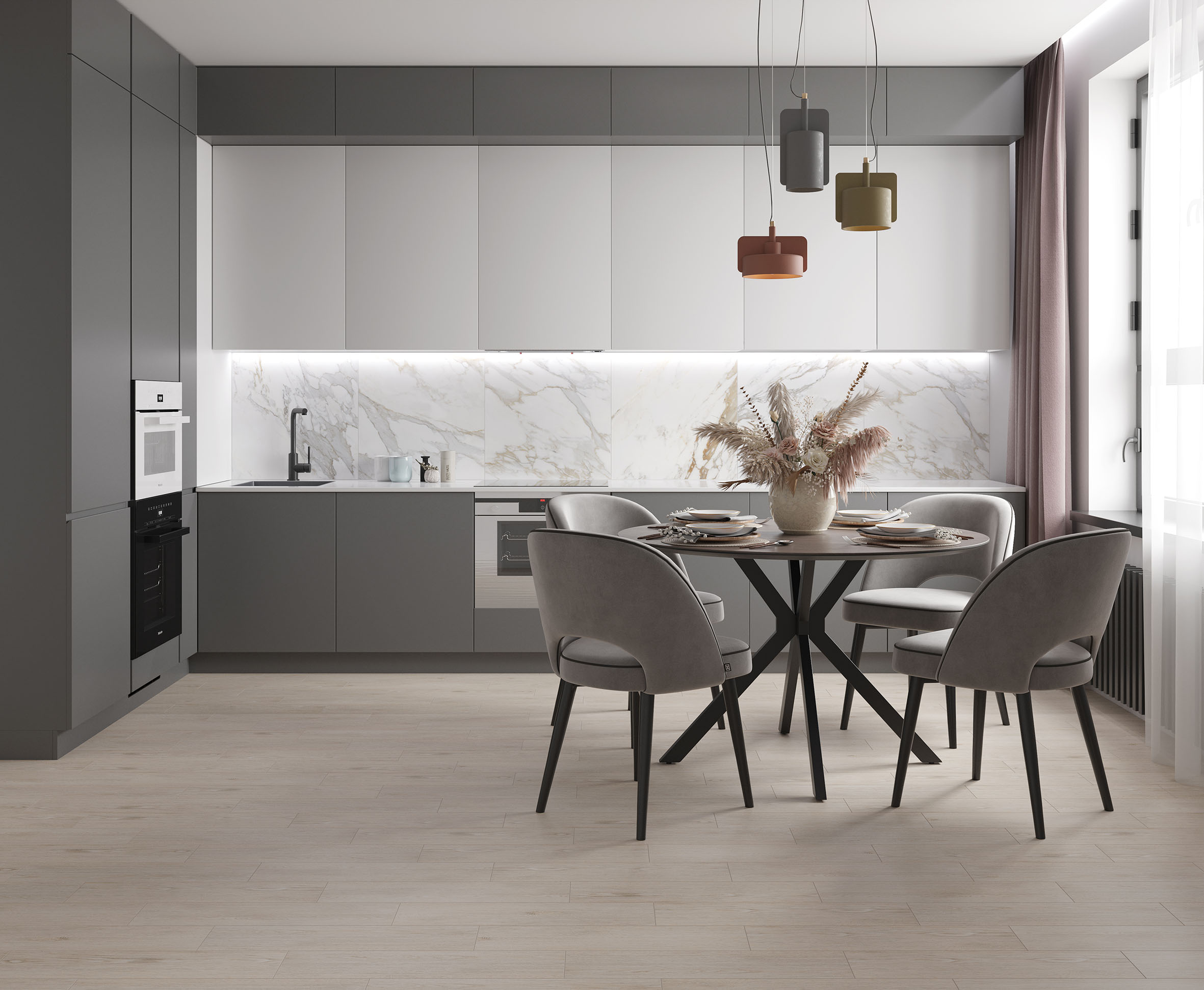 Керамогранит (OK 0018) Laparet Oak тёмно-коричневый 15x60 матовый