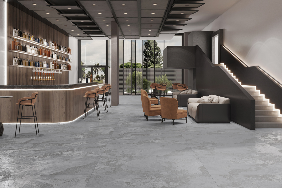 Керамогранит Азарио Zen Stone Grey 60x120 Matt Granula P4110821142 серый