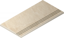 Ступень Italon Материя X2 Магнезио 120 закругленная грип левая 620040000206 бежевый 30x120