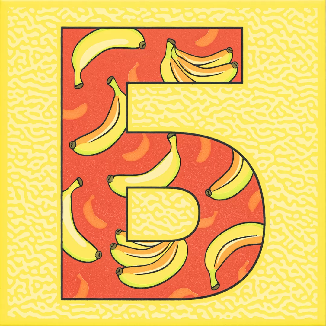 Декор Kerama Marazzi HGD\A549\5109 Сад-огород Банан матовый 20x20