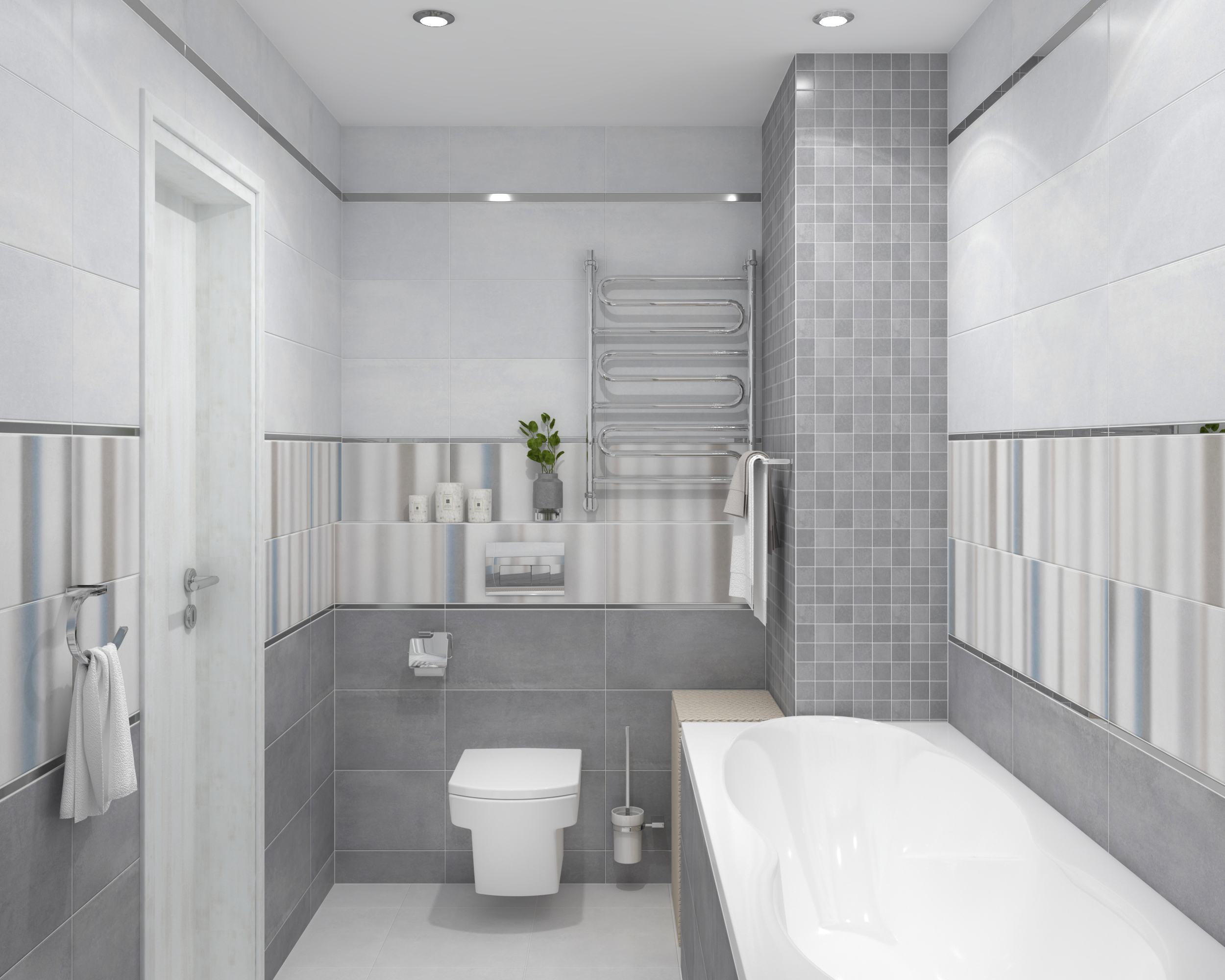 Мозаика (MM34042) Laparet Depo мозаичный серый 25x25 матовый