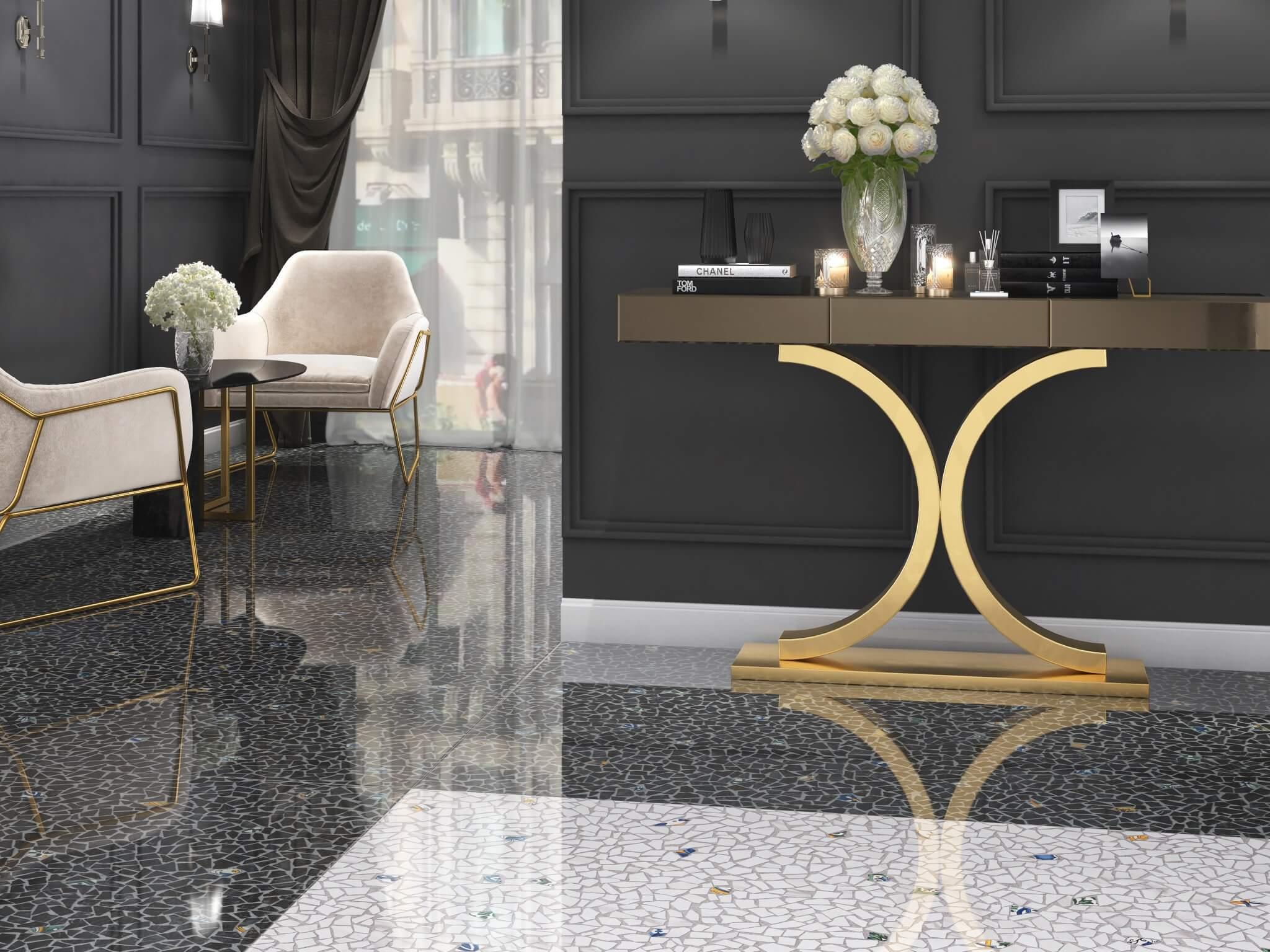 Декор Kerama Marazzi KMD3STA085GR Ковер Агадир матовый обрезной 119.5x238.5