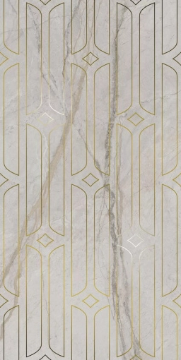 Декор Kerama Marazzi KMD3STA029BR Ифран серый светлый глянцевый обрезной 60x119.5