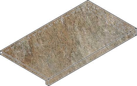 Ступень угловая правая Italon Magnetique Х2 Dark X2 33x60