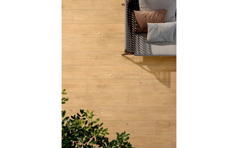 Керамогранит Vitra VividWood Светлый дуб Матовый R10А рельефный 20x120