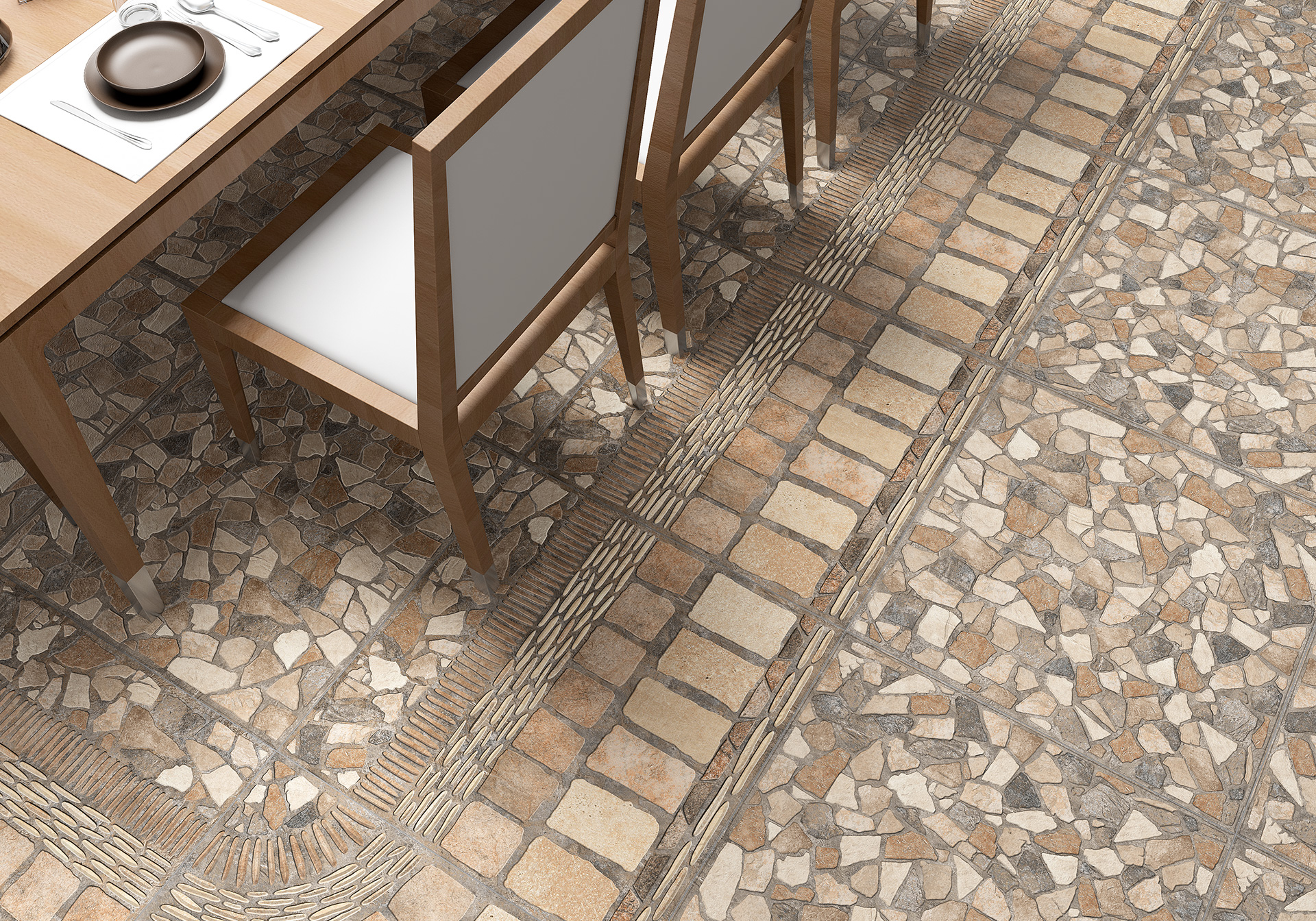 Керамогранит Alma Ceramica Стайл GFU04STA04R коричневый 60x60