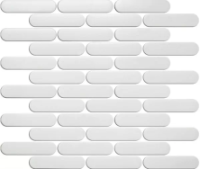 Мозаика NSmosaic R-345 белый 30x30