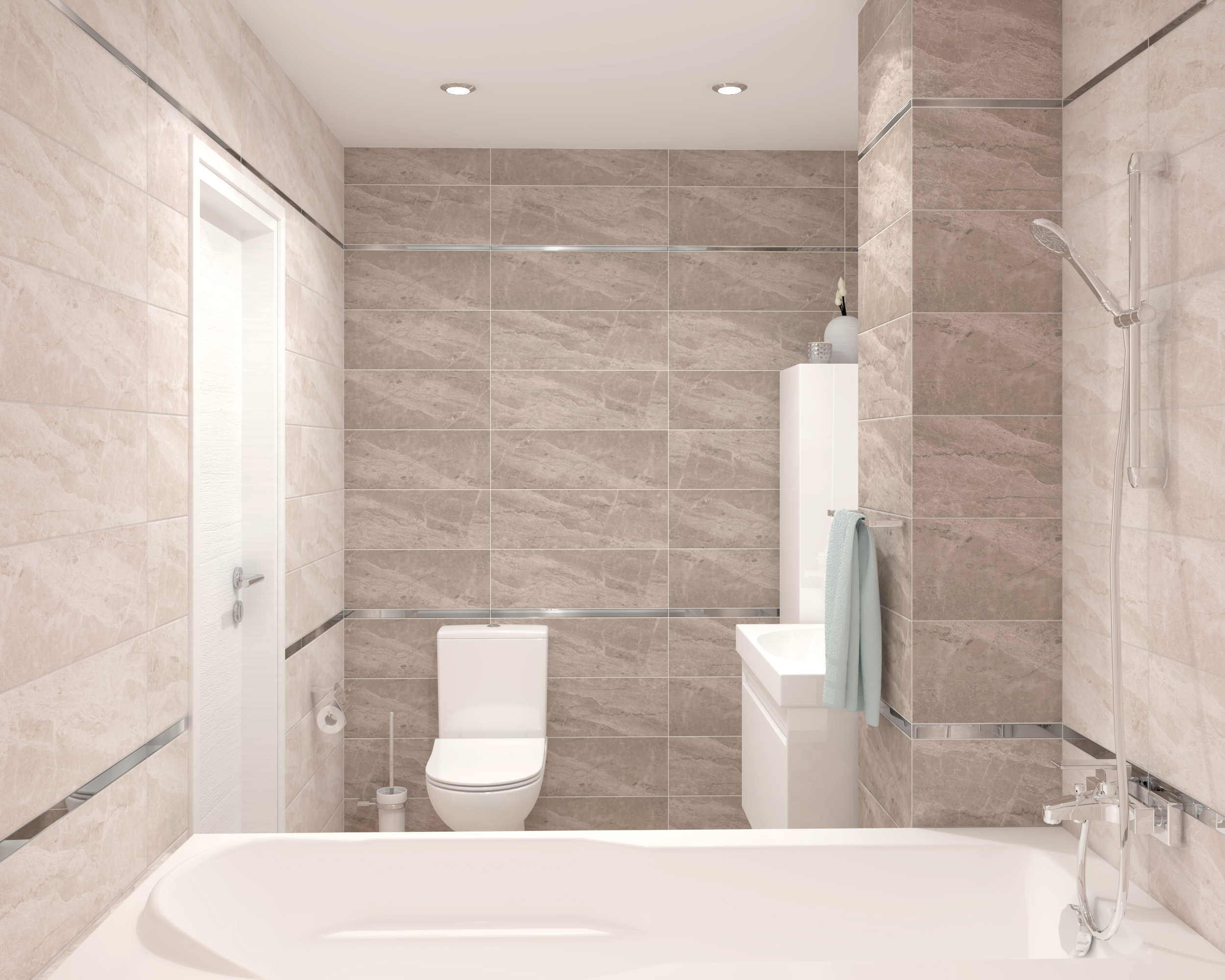 Мозаика (PGS2) Laparet Pegas коричневый+бежевый 30x30 матовый