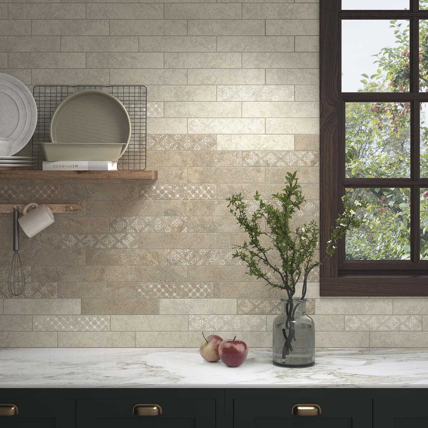 Вставка Kerama Marazzi OS\A127\1327 Декор Брюссель 1 матовая 9,8x9,8