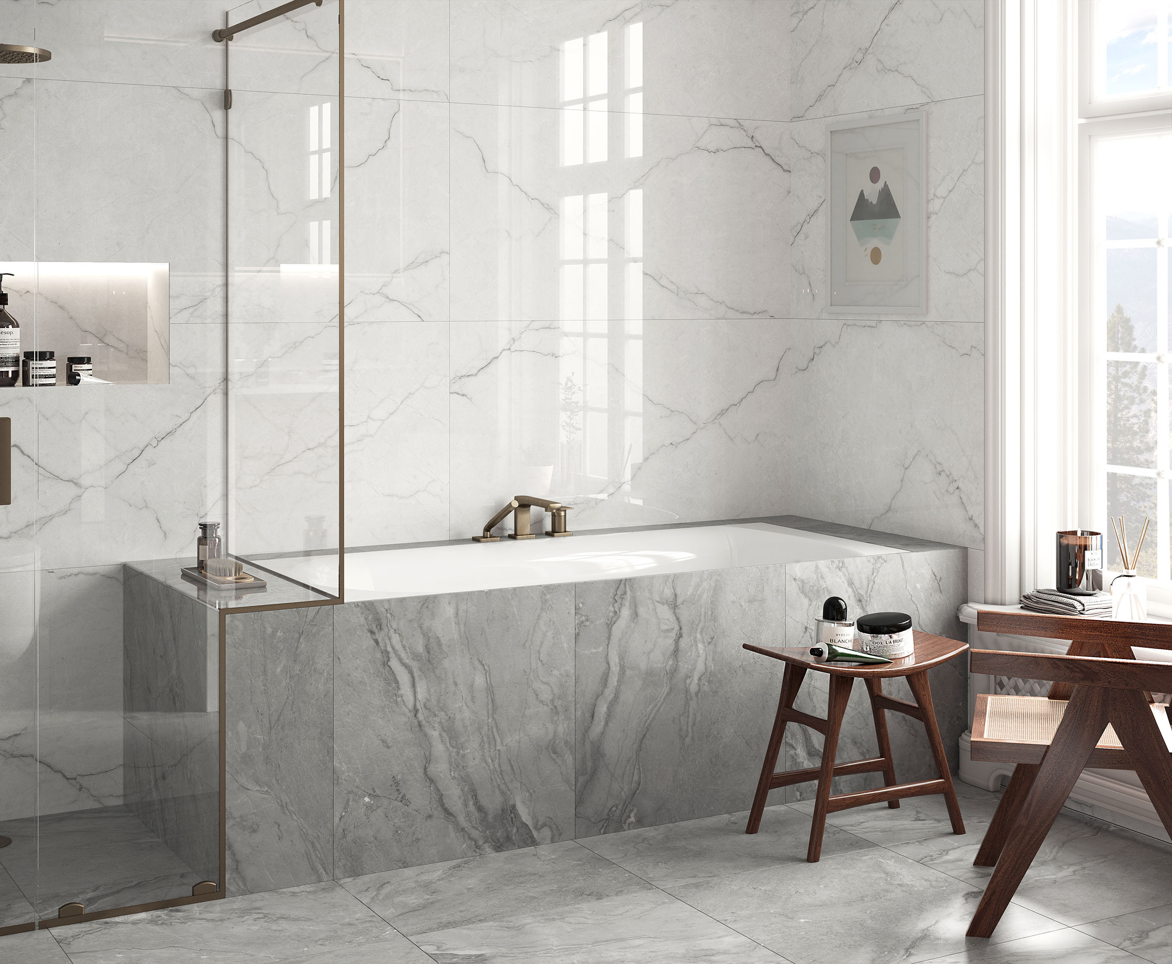 Керамогранит Laparet Torso Bianco 60x120 полированный