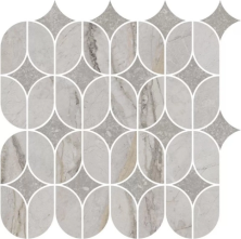 Декор Kerama Marazzi KMD2HID004BR Ифран наборный серый светлый глянцевый обрезной 30x32.5