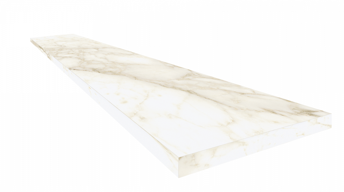 Ступень ColiseumGres Микеланджело Ворм угловая правая 620070002500 белый 33x60