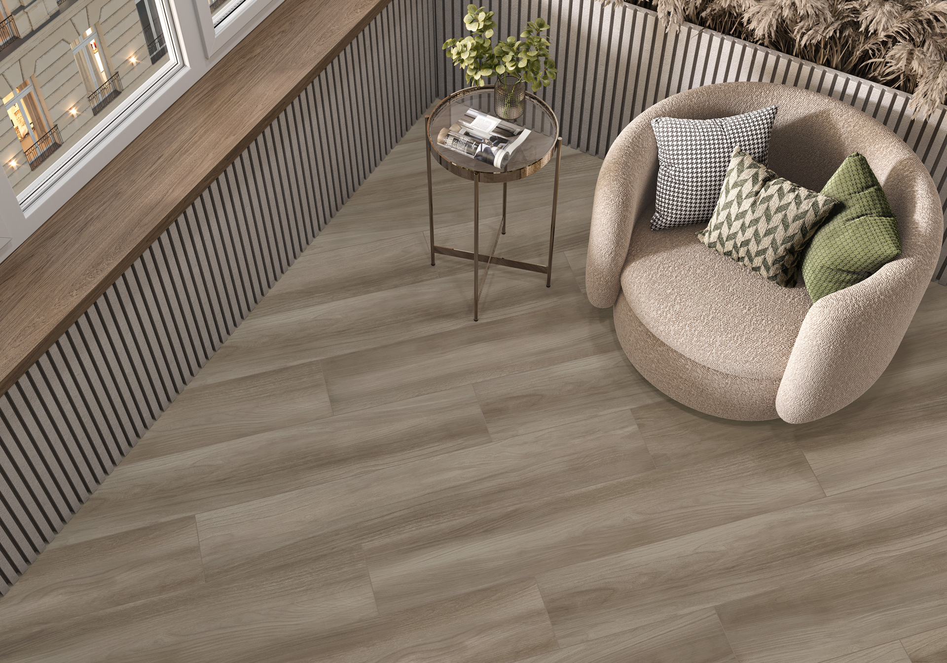 Керамогранит Artkera Group Априкот Марроне GP20120APC21 коричневый 20x120