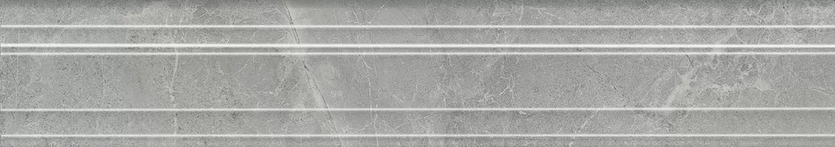 Бордюр Керама Марацци Venezia Риальто дымчатый глянцевый обрезной 40х7,3