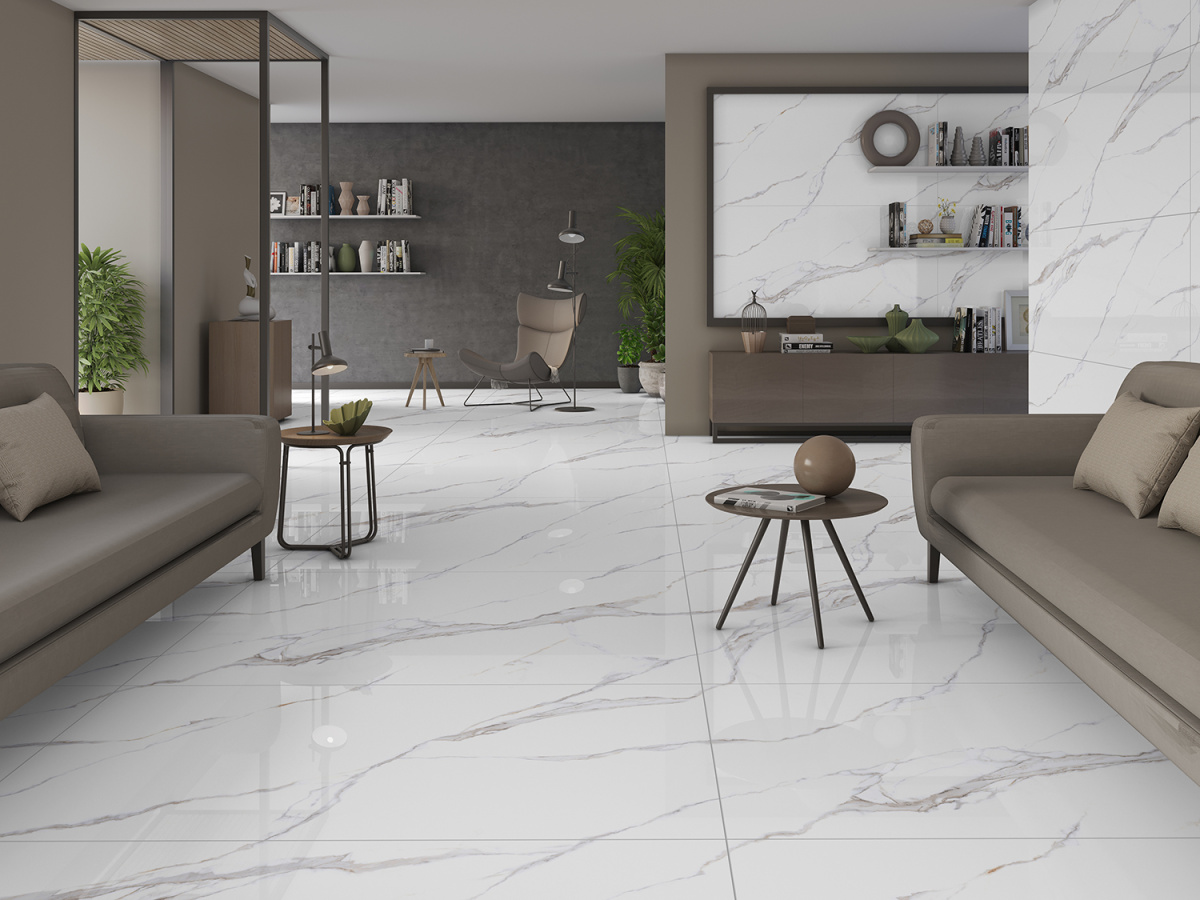 Керамогранит Азарио Statuario Gold 60x120 Matt F2030821120M белый