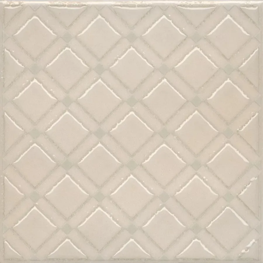Декор Kerama Marazzi KMD3STA013GN Бахия 1 бежевый светлый глянцевый 9.8x9.8