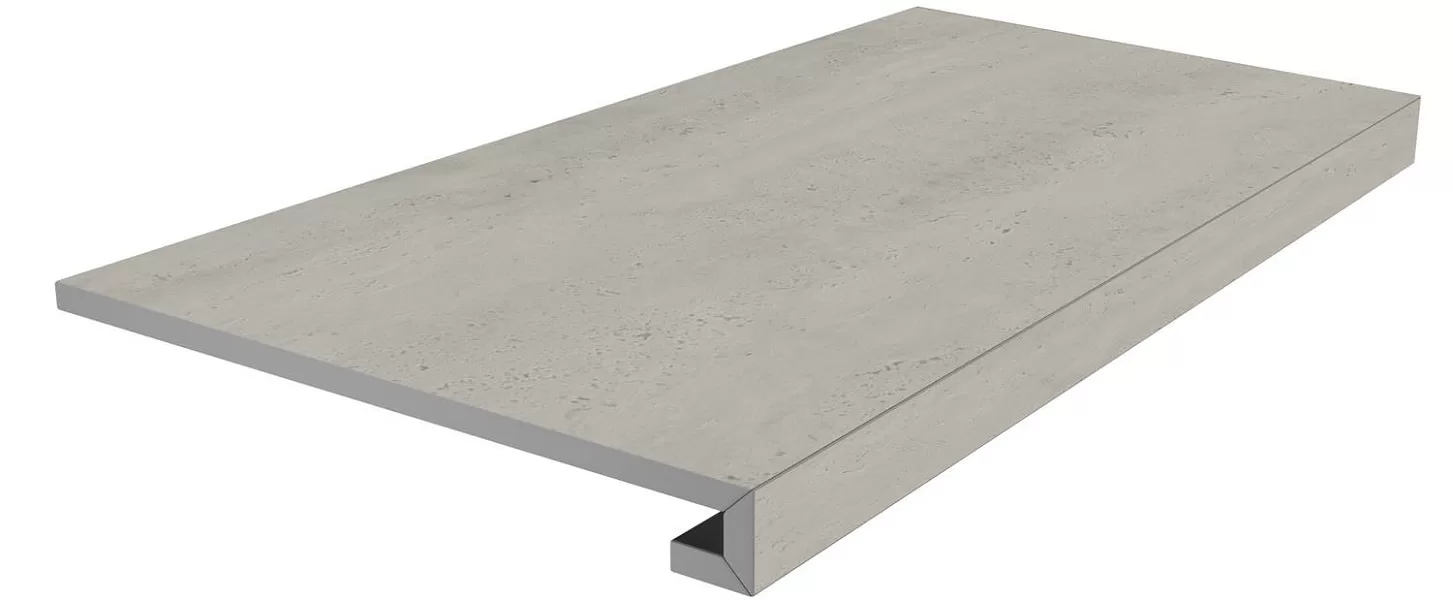 Ступень Керама Марацци Venezia клееная Сан-Марко серый светлый матовый 33х80