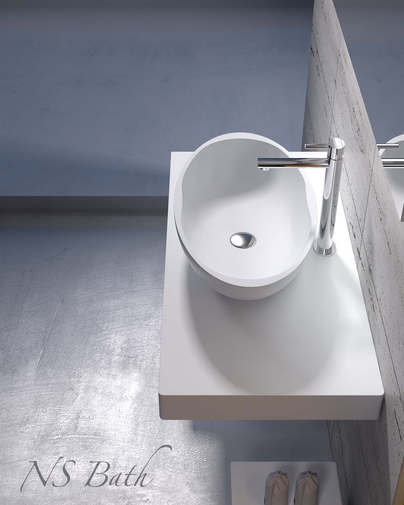 Раковина из искусственного камня NSBath NST-6435 глянцевая/матовая