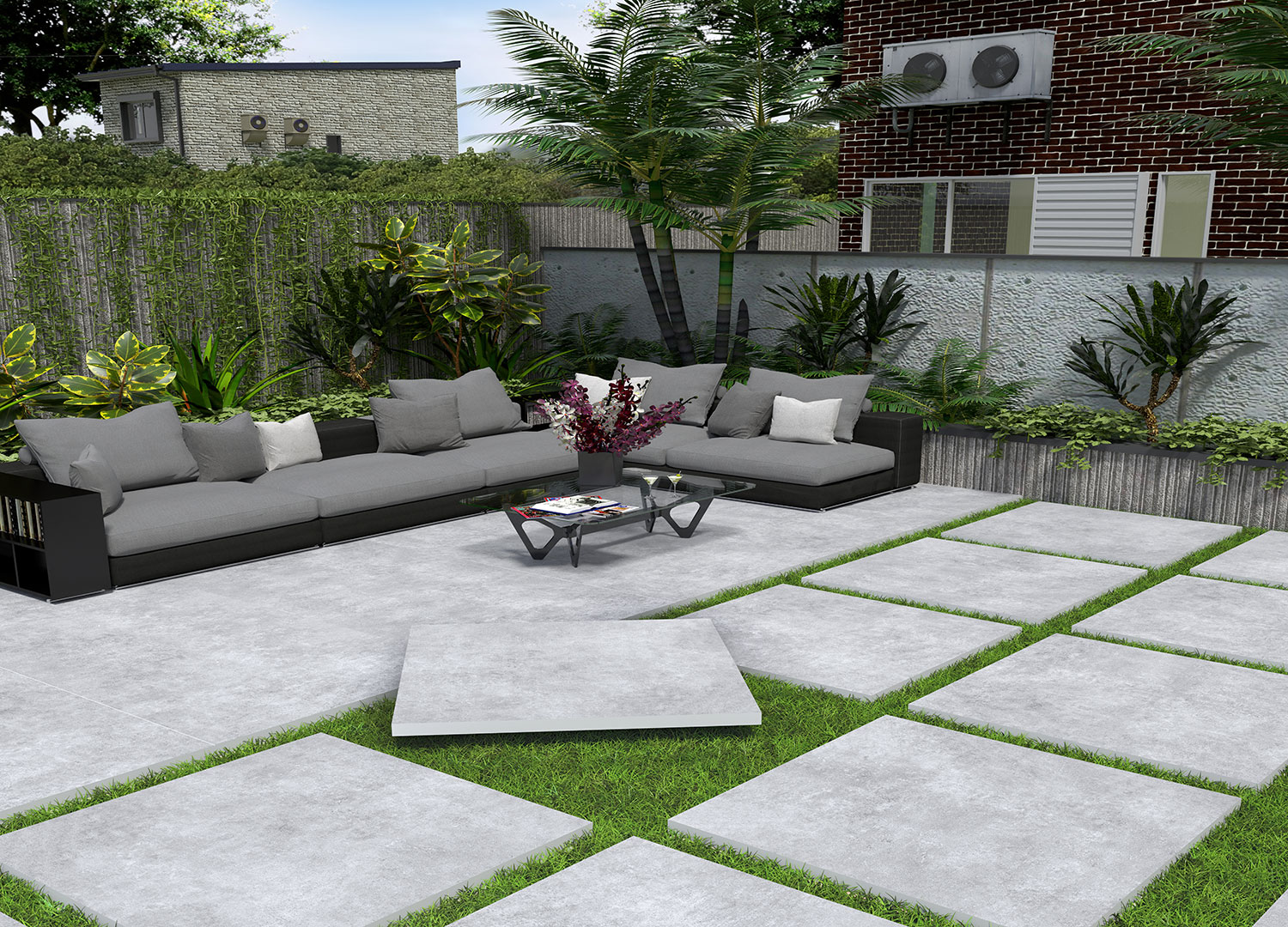 Керамогранит Persepolis Tile Jura Dark Grey 72047 серый 60x120